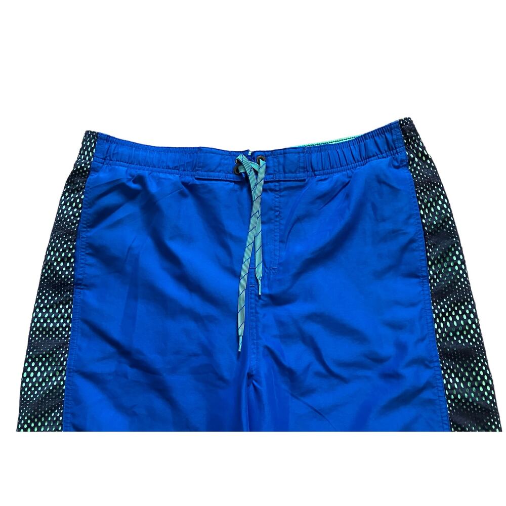 Nike Men's Blue Elastic Waist & Drawstring Swim Trunks | Size Large - Picture 6 of 11